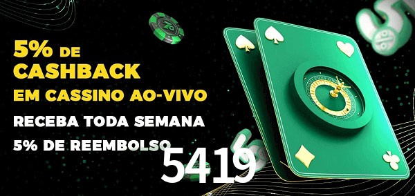 Promoções do cassino ao Vivo 5419